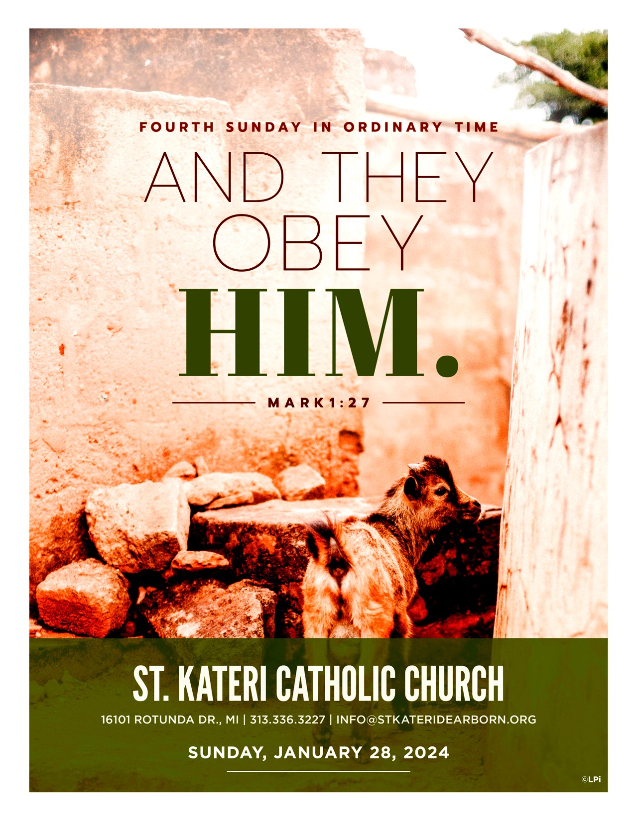 Jan 28, 2024 – Fourth Sunday Of Ordinary Time – St Kateri Catholic Church